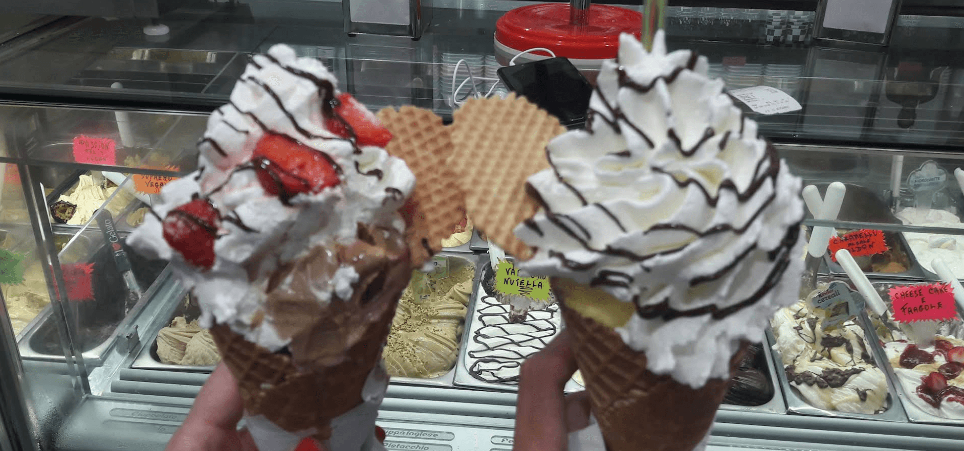 Artisanal gelato in Testaccio