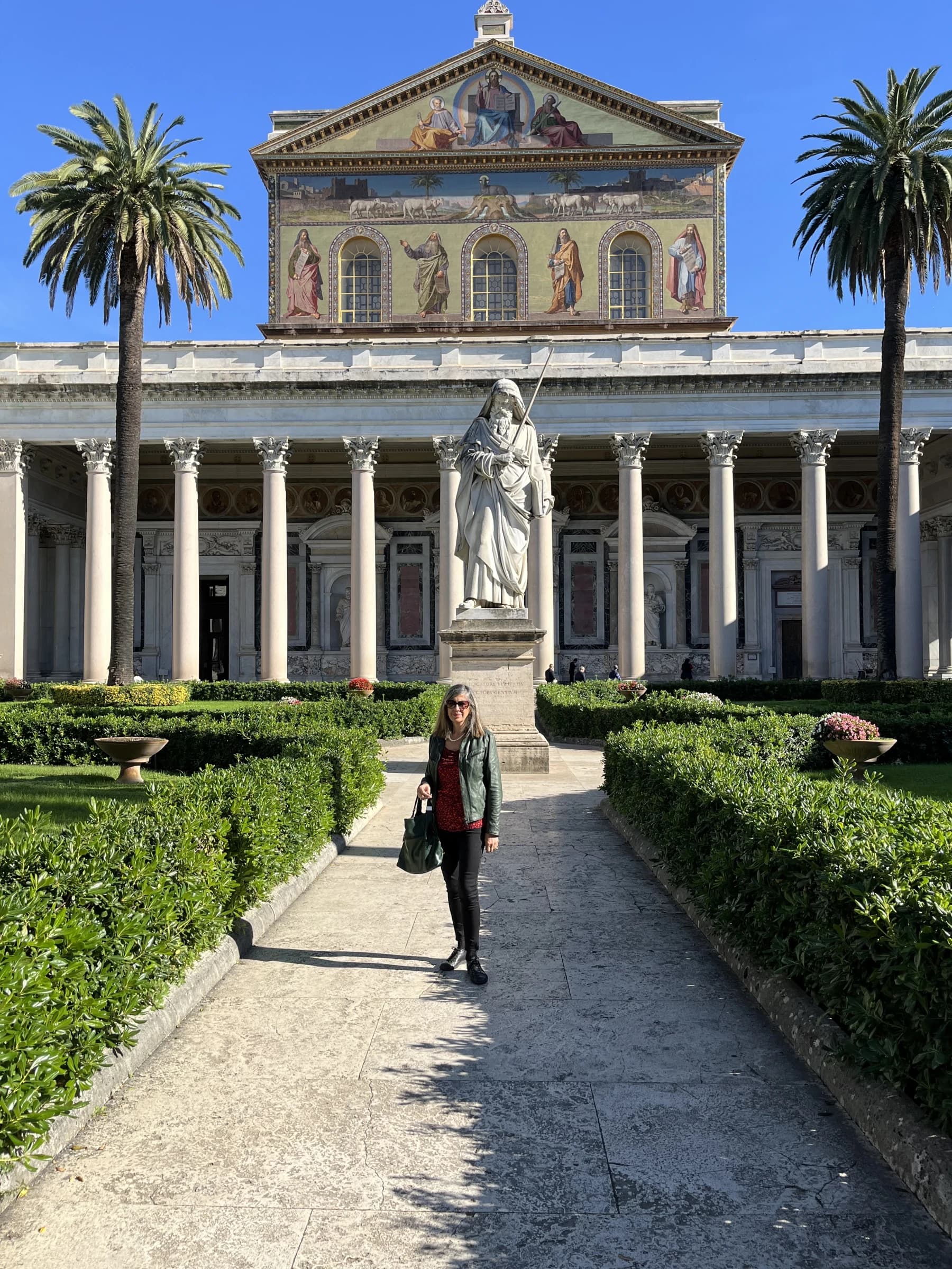 Jojo at the Basilica di San Paolo fuori le Mura, Rome