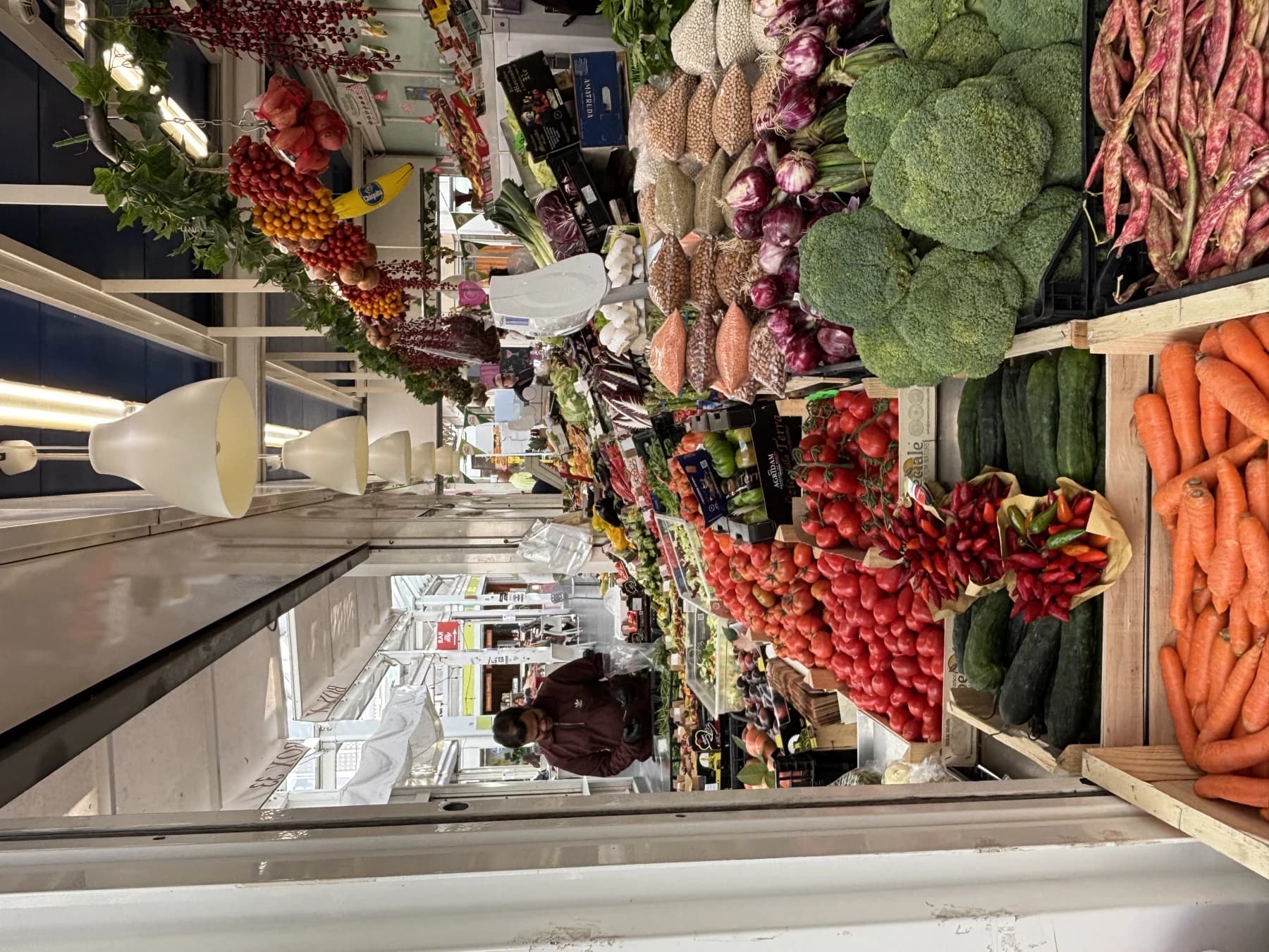 Fruit and vegetable stall at Testaccio Market