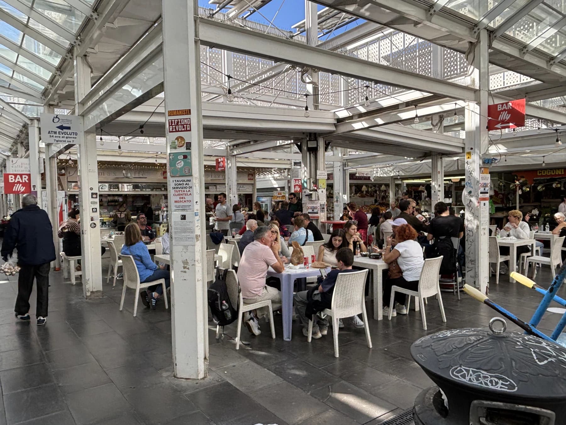 Testaccio Market food stalls
